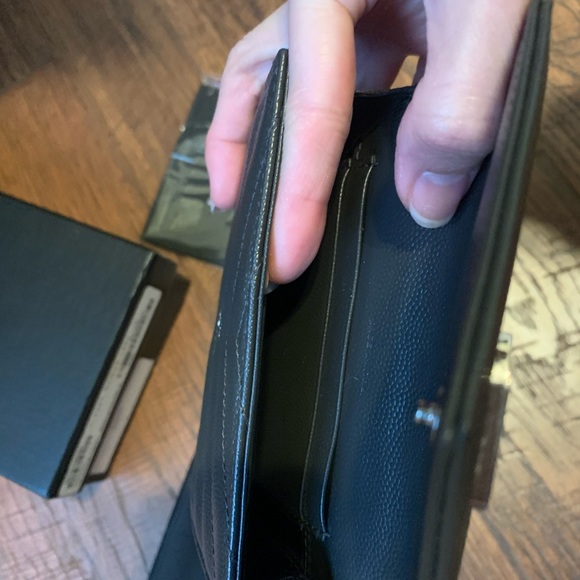 Saint Laurent YSL Small Envelope Wallet Coal Color - Picture 5 of 5